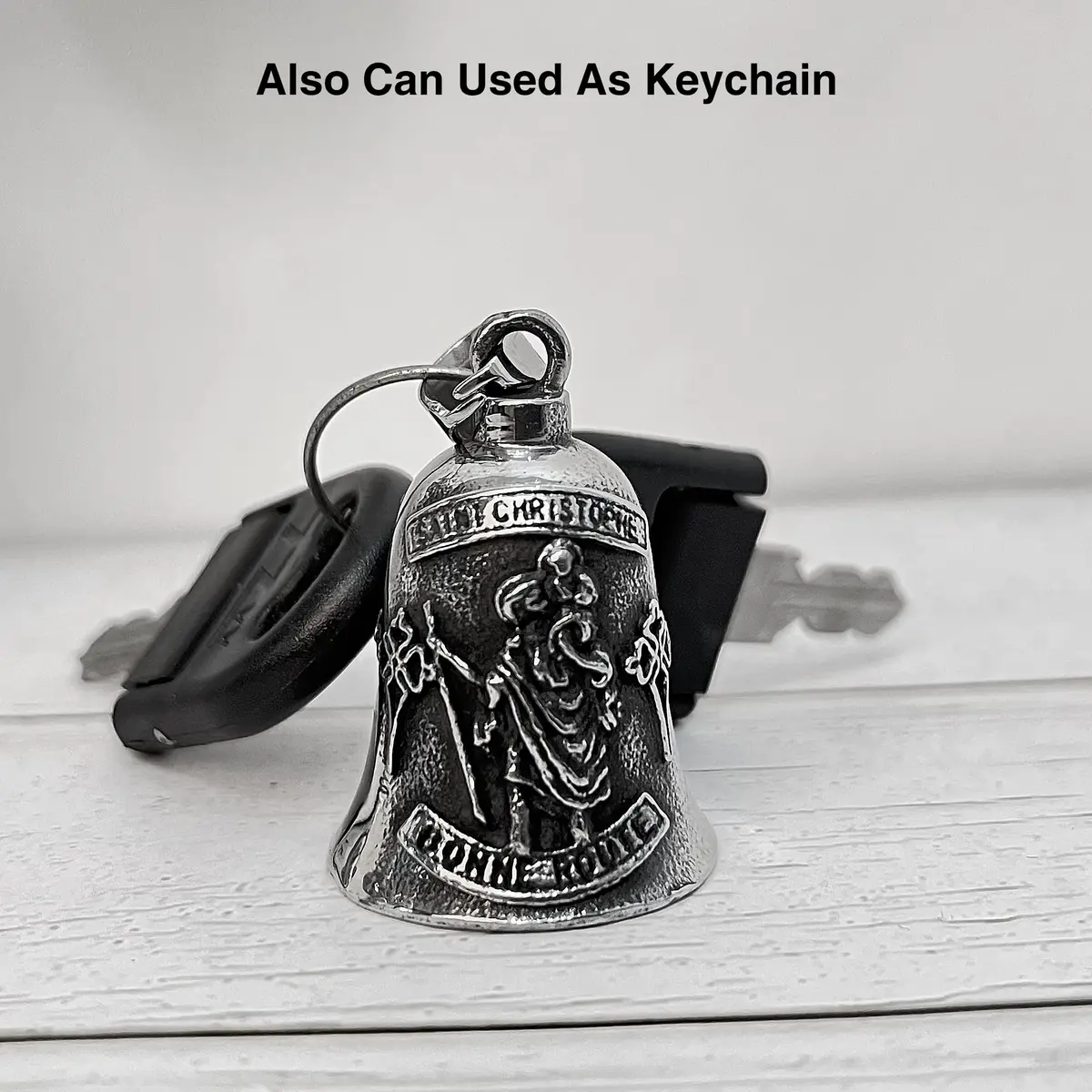 Omoojee Motorcycle Bell Guardian Angel for Luck Drive Safe | Unique 3D Design, Universal Fit, Gift Ready - view 5