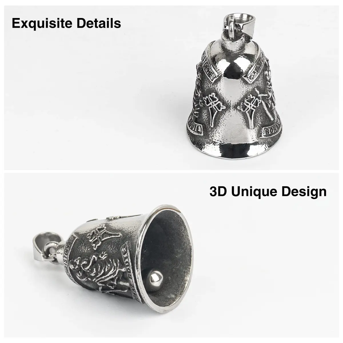 Omoojee Shepherd Eagle Bell for Luck & Safe Drive | Metal Motorcycle & Bicycle Accessory - view 4