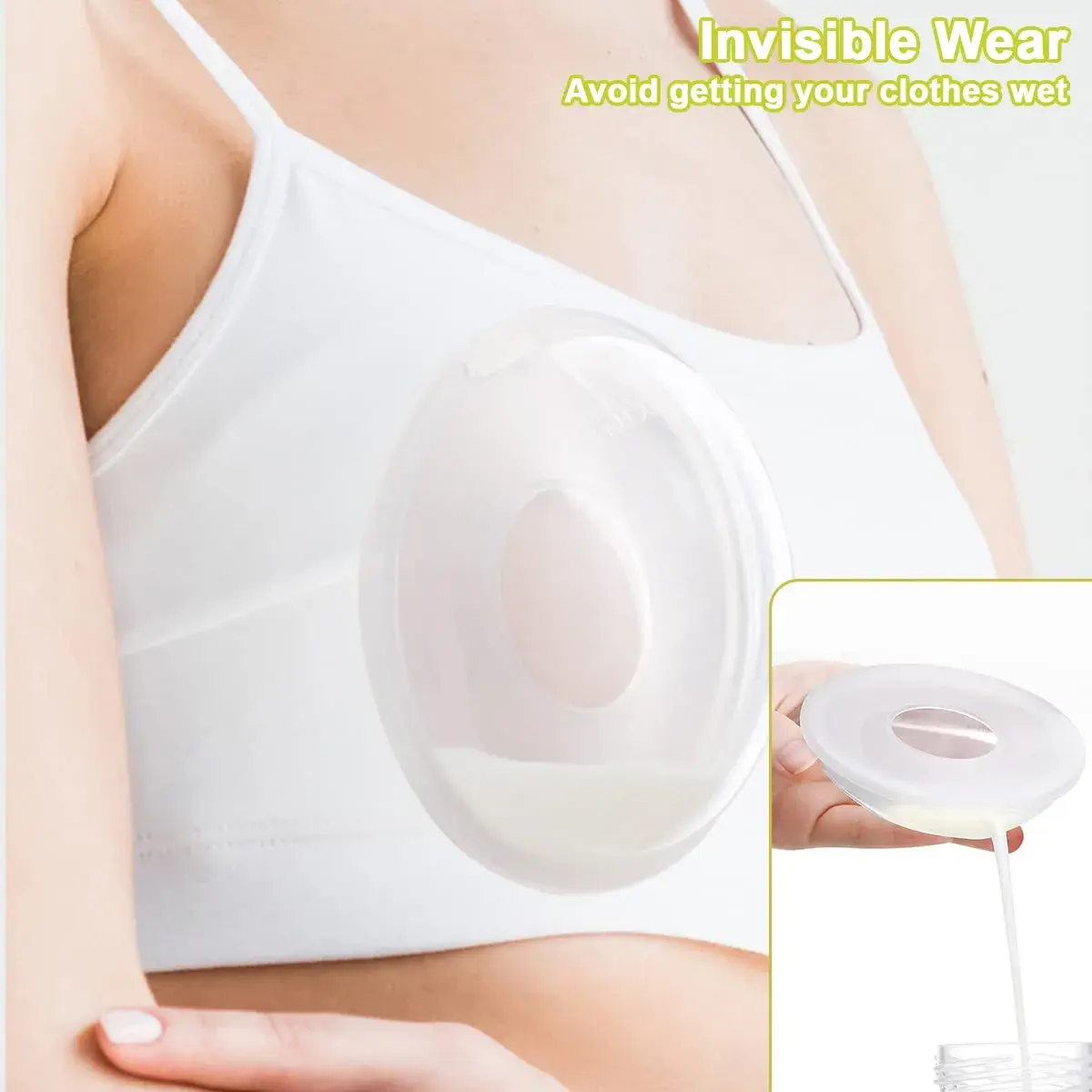 Zdolmy Breast Shells with Plugs, 2 Count (60ml) | Protects Sore Nipples, Collects Leaks - view 3