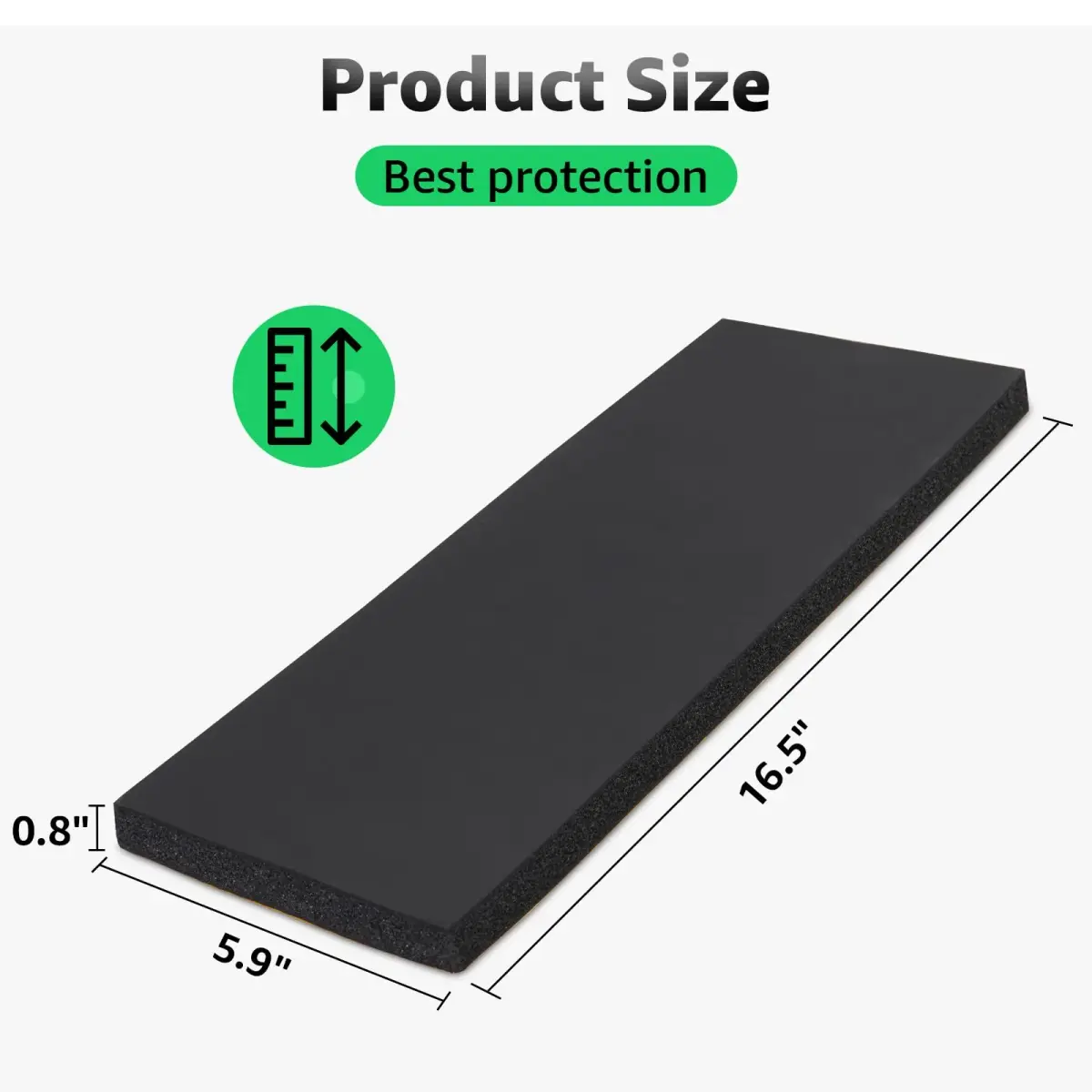 PICK FOR LIFE Garage Wall Protector 4 Pack 42cm (16.5") x 13.4cm (5.3") x 2cm (0.8") | Protects Car Doors from Scratches & Dents - view 3