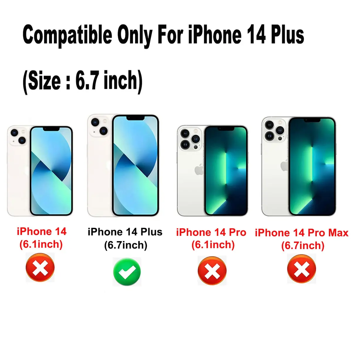 ekoneda Compatible for iPhone 14 Plus Case 6.7Inch | Sparkly Designer Soft Cover for Women - view 7