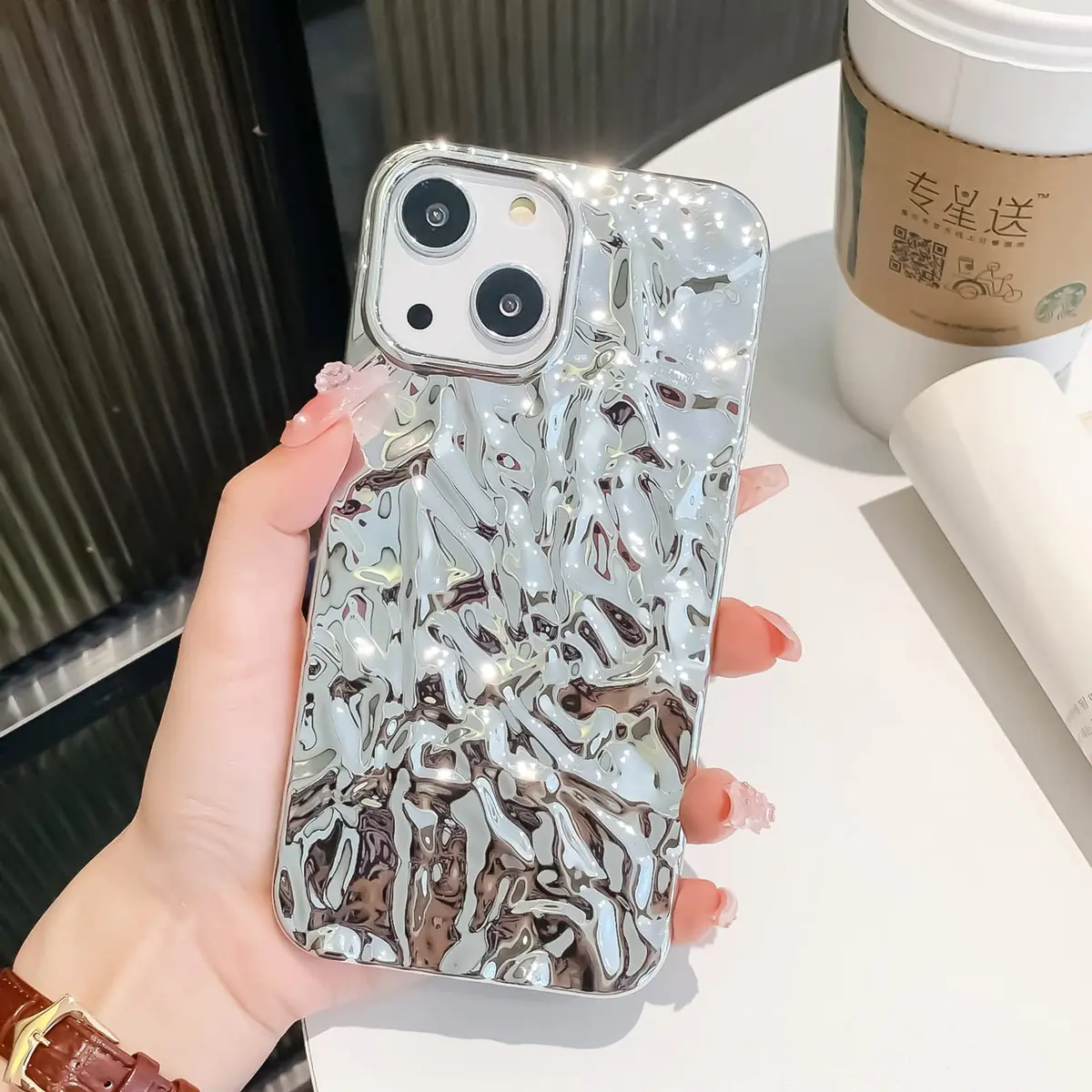 ekoneda Compatible for iPhone 14 Plus Case 6.7Inch | Sparkly Designer Soft Cover for Women - view 2