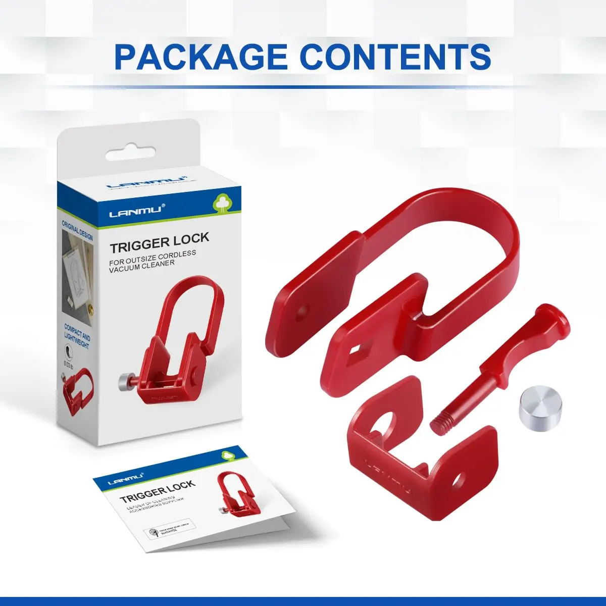 LANMU Trigger Lock Accessory Compatible with Outsize+ Cordless Vacuum | Easy Control & Lightweight - view 6