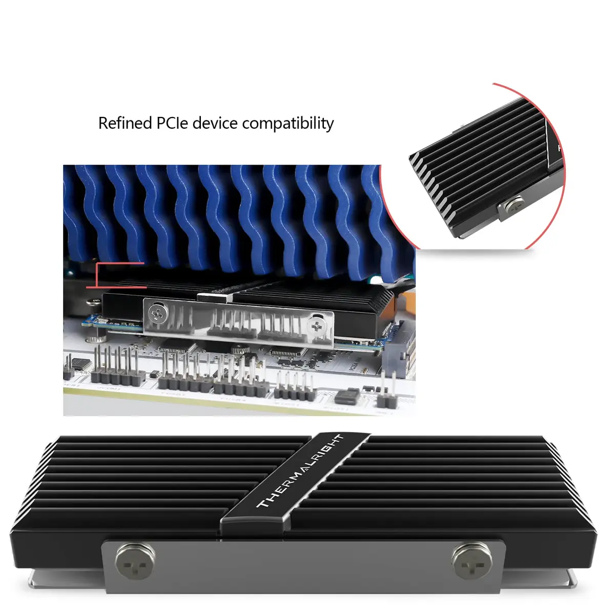 Thermalright TR-M.2 2280 Heatsink for SSD Cooling | Aluminum, High Performance, Black - view 4