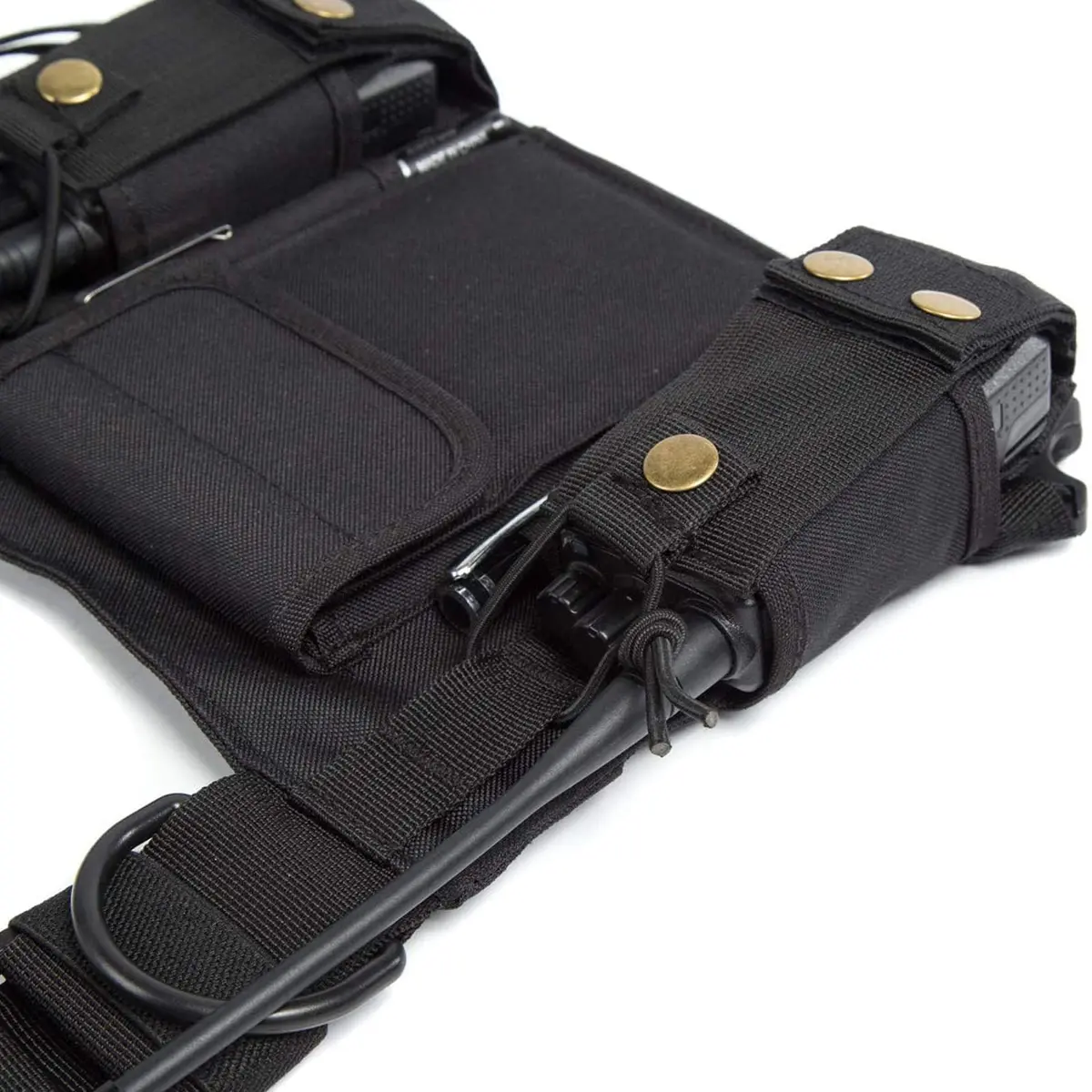 LUITON Radio Shoulder Holster Chest Harness for Two-Way Radio | Adjustable Nylon Tactical Vest (0.63kg, 2 Pack) - view 4