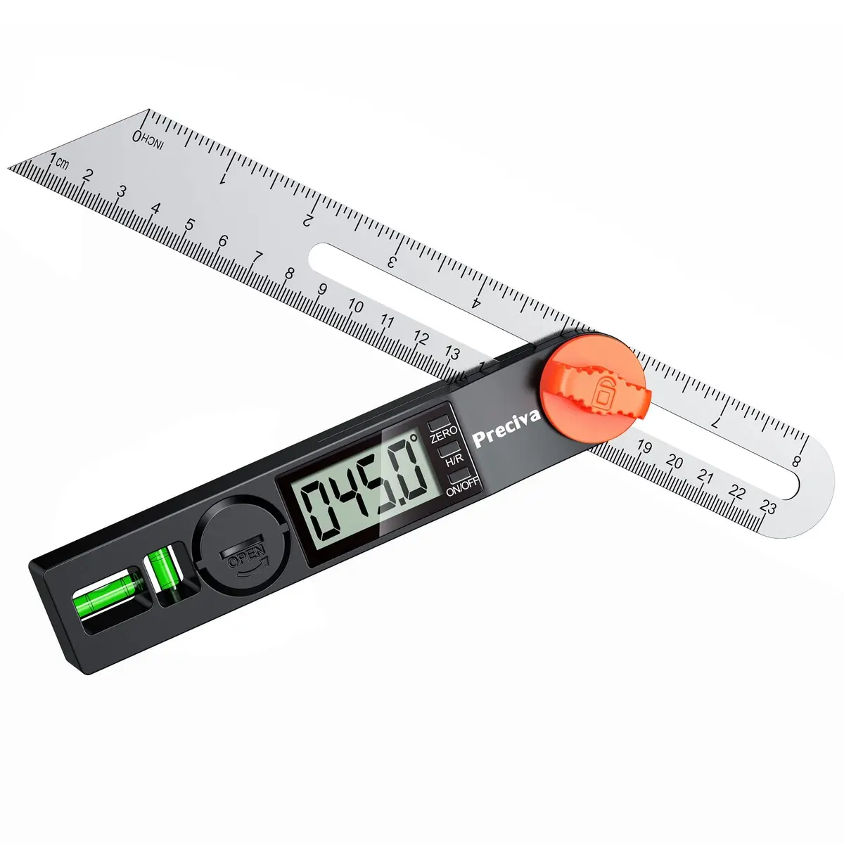 Preciva Digital Angle Finder & Protractor 8inch | High Accuracy for Carpentry & Metalwork - main product image