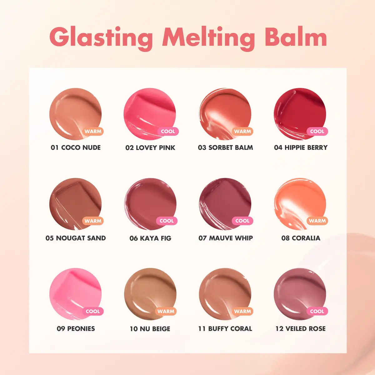 rom&nd Glasting Melting Balm | Tinted Lip Balm | 04 Hippie Berry | 0.12oz - view 8