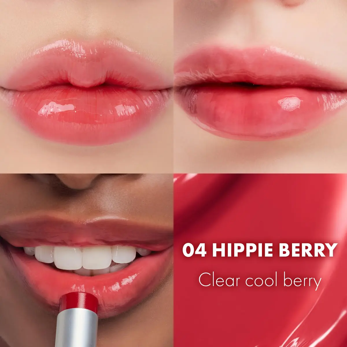 rom&nd Glasting Melting Balm | Tinted Lip Balm | 04 Hippie Berry | 0.12oz - view 3