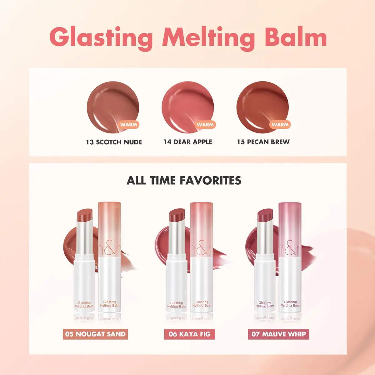 rom&nd Glasting Melting Balm | Tinted Lip Balm | 07 Mauve Whip | 0.12oz | Hydrating, Long-Lasting Moisture - view 9