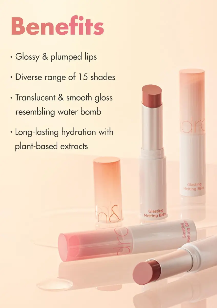 rom&nd Glasting Melting Balm | Tinted Lip Balm | 07 Mauve Whip | 0.12oz | Hydrating, Long-Lasting Moisture - view 2