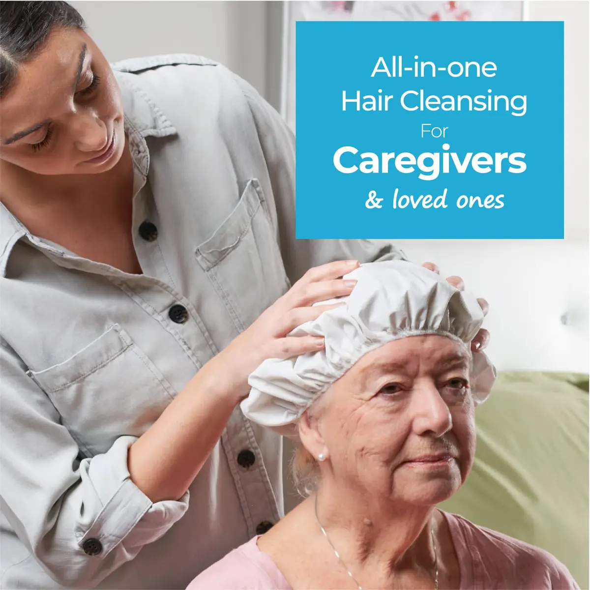 Scrubzz Rinse-Free Shampoo Caps 12 Pack | Waterless Hair Wash for Elderly & Bedridden - view 3