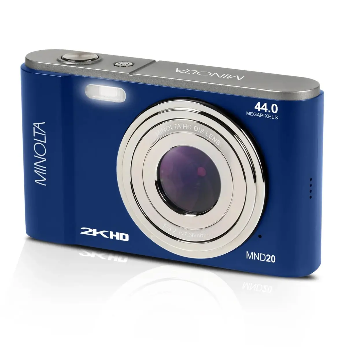 Minolta MND20 44MP Digital Camera in Blue | 2.7K Ultra HD Video & 16X Digital Zoom - main product image