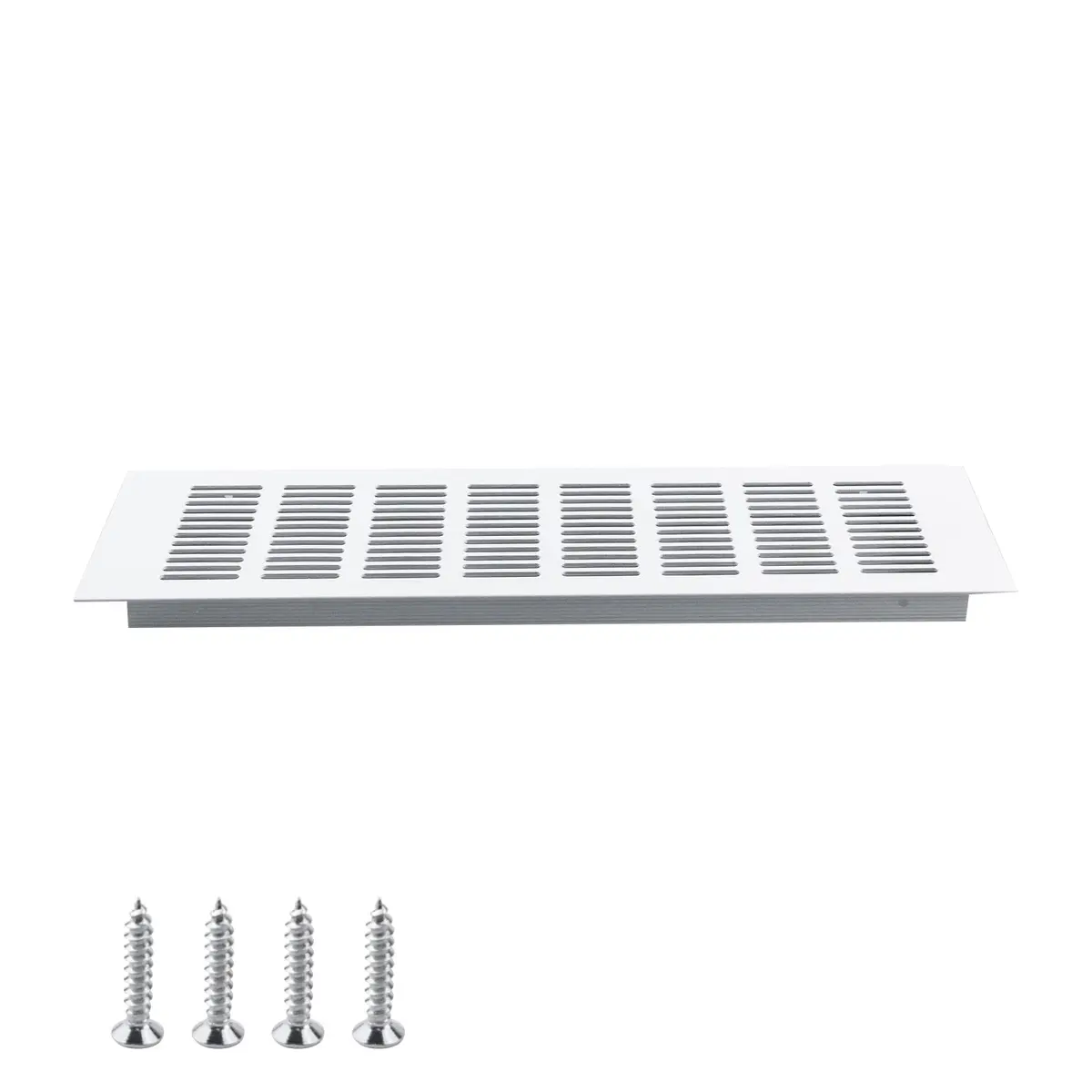 Geesatis White Air Vent Cover 13.8'' x 4'' | Rust-Proof Aluminum Vent for HVAC & Cabinets - view 8