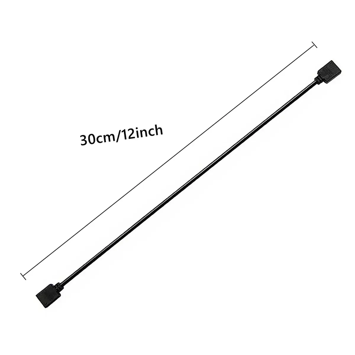 Yakuri 5V Argb 3-Pin Extension Cable 12inch | RGB Interface Extension for Motherboards - view 4