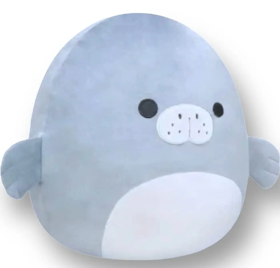 Squishmallows 7 Inch Gray Matt Manatee Plush Toy | Soft, Cuddly Sealife Animal for Kids & Collectors - view 2