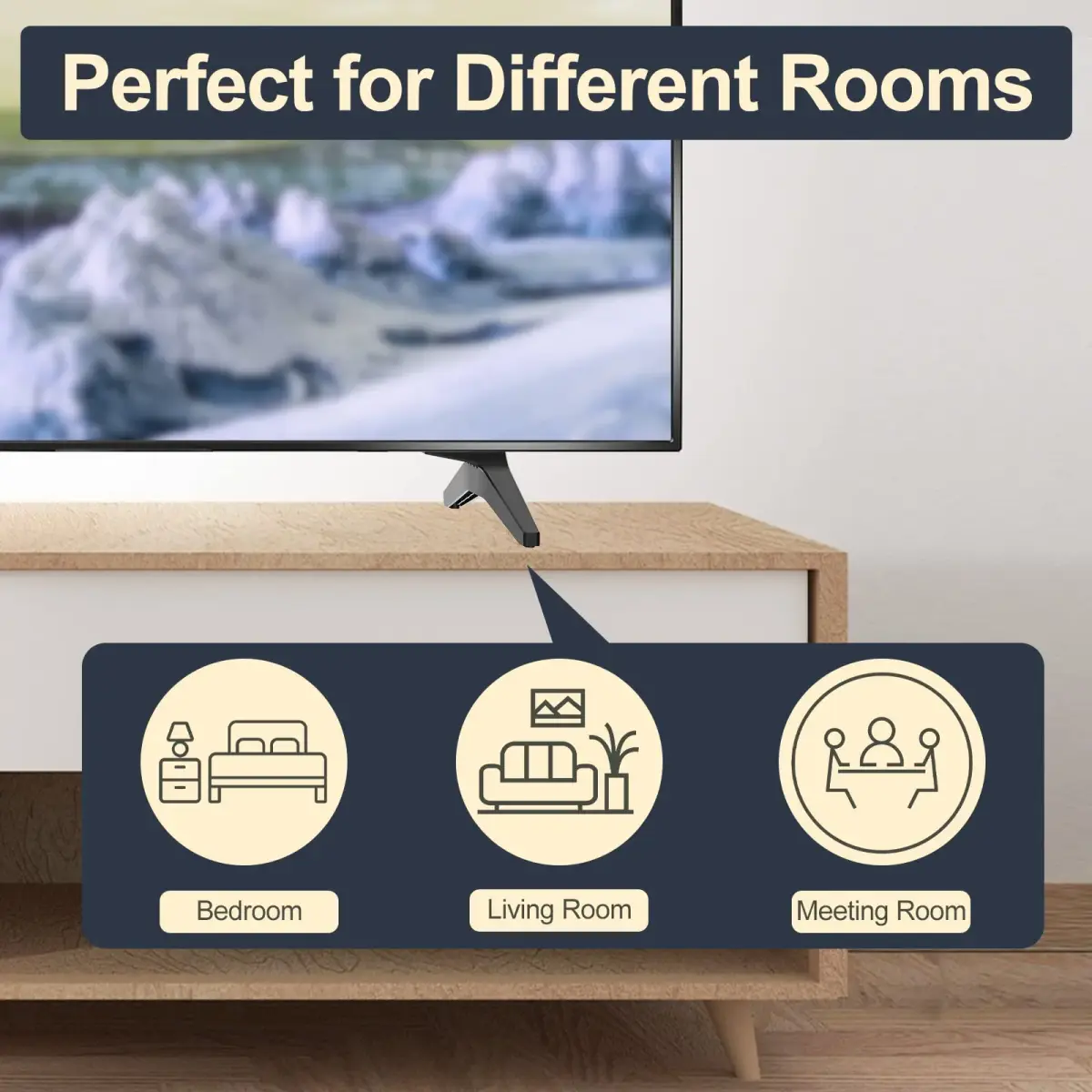 Maozhren Replacement TV Stand Legs for LG 49-55 Inch TVs | Includes Screws & Instructions - view 7