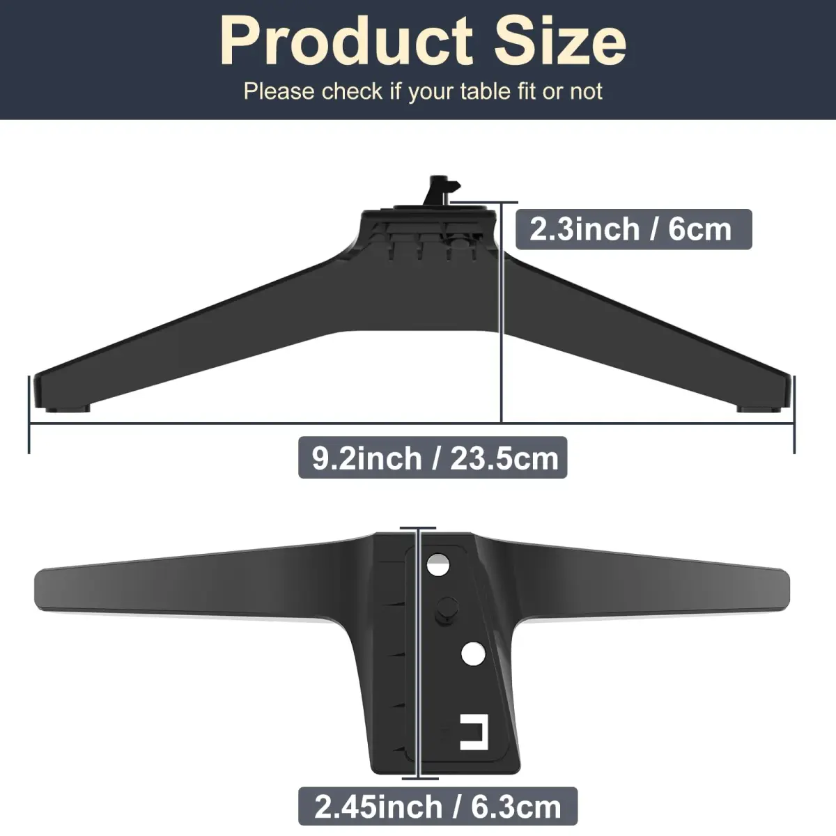 Maozhren Replacement TV Stand Legs for LG 49-55 Inch TVs | Includes Screws & Instructions - view 8