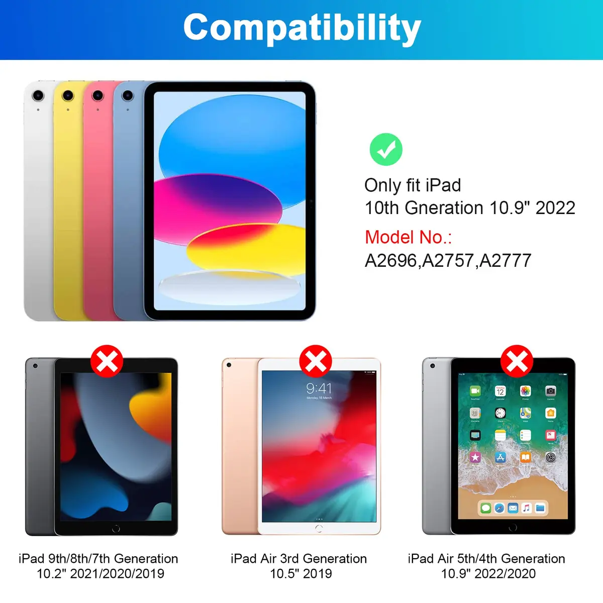 LAMA Keyboard Case for iPad (A16) 11th Gen 2025 /10th Gen 2022 | Magnetic Keyboard with Pencil Holder - view 2