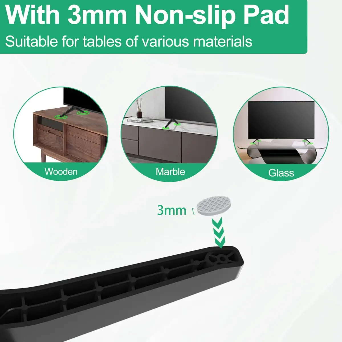 Maozhren TV Stand Legs for LG 60-65 Inch TVs | MAM643875 Replacement Base with Screws - view 6