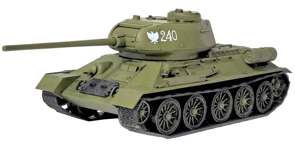 Academy 13421 1/72 Soviet Army T-34-85 Medium Tank Model Kit | Unassembled Plastic Kit for Art & Hobby - main product image