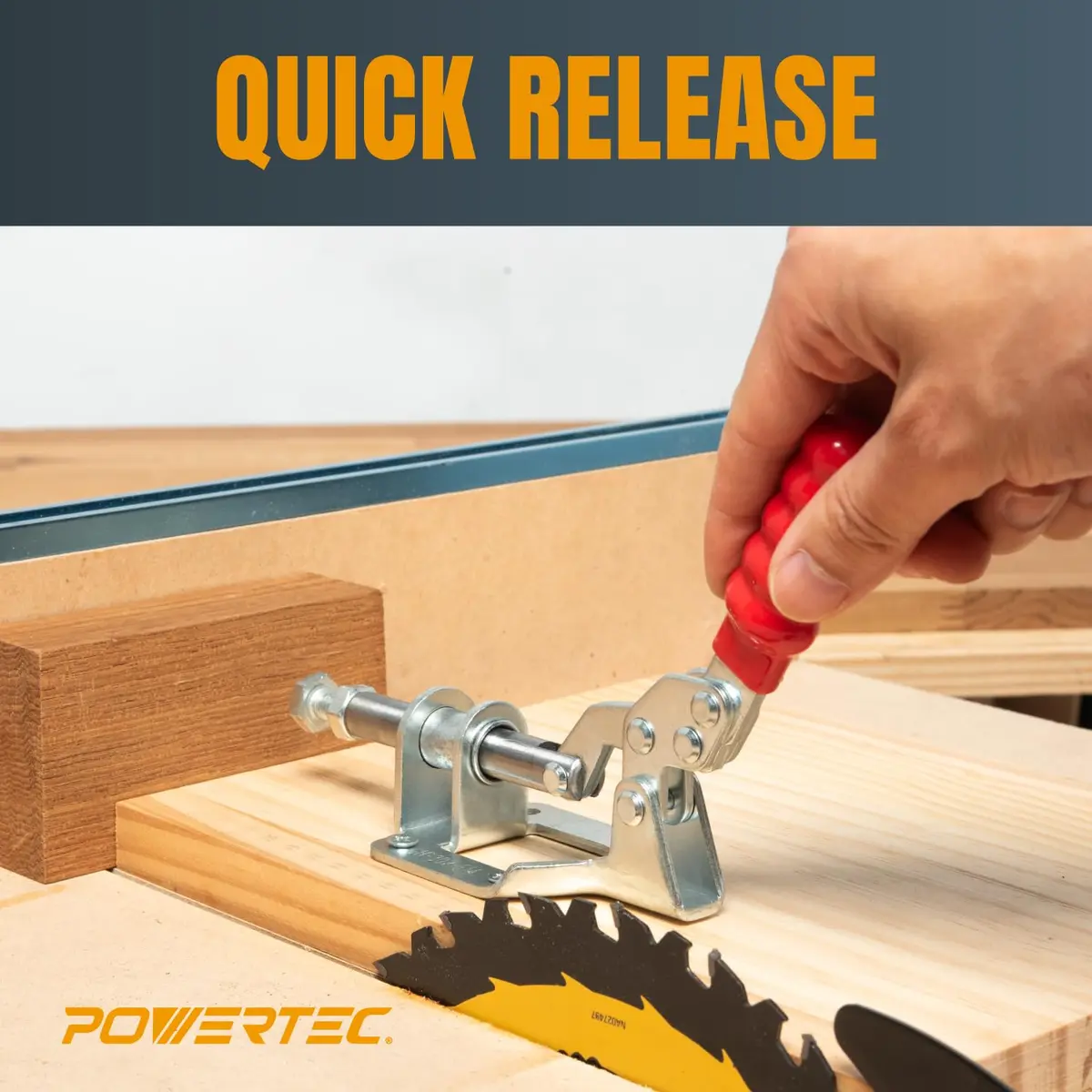 POWERTEC 302F Toggle Clamp 2-Pack | 136 kg (300 lbs) Holding Capacity - view 2