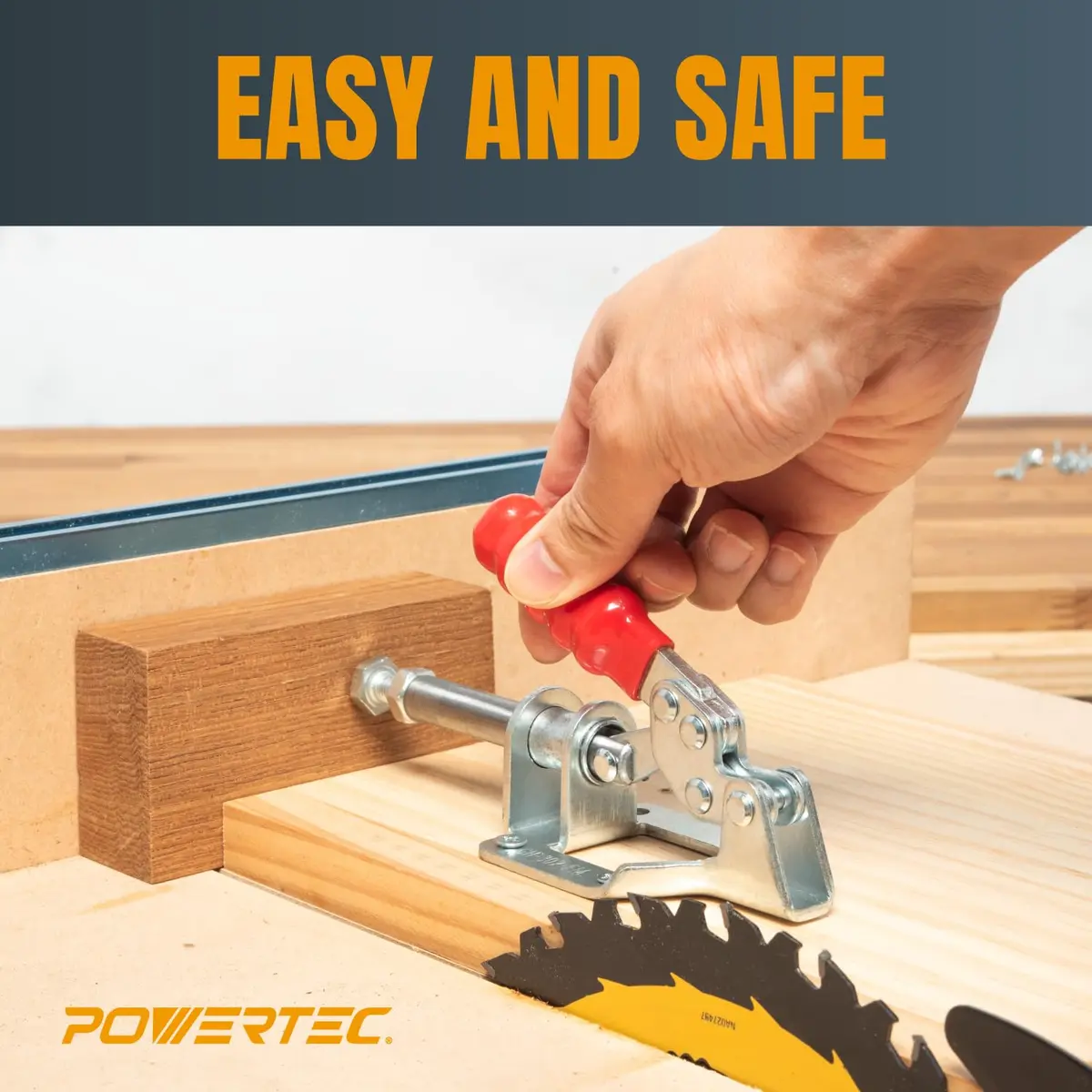 POWERTEC 302F Toggle Clamp 2-Pack | 136 kg (300 lbs) Holding Capacity - view 3