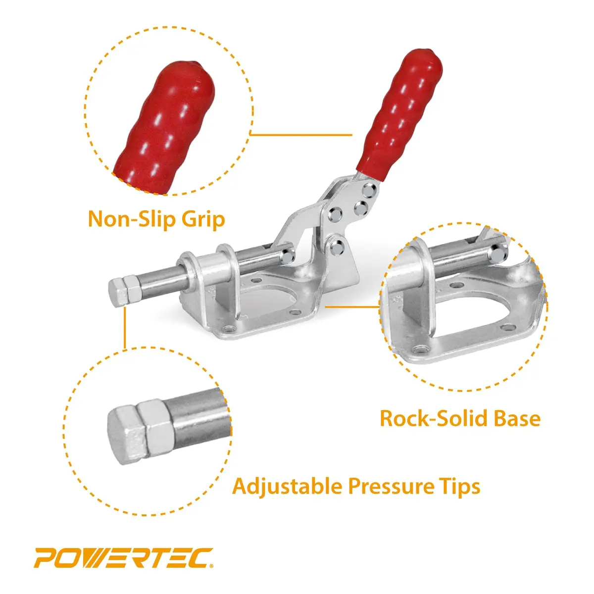 POWERTEC 302F Toggle Clamp 2-Pack | 136 kg (300 lbs) Holding Capacity - view 4