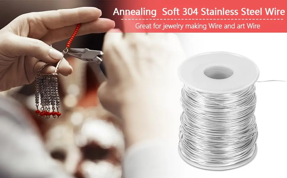 Yountiger 304 Stainless Steel Wire 18 Gauge (1 mm) 100 Ft | Rustproof, Annealed, Shapeable - view 3