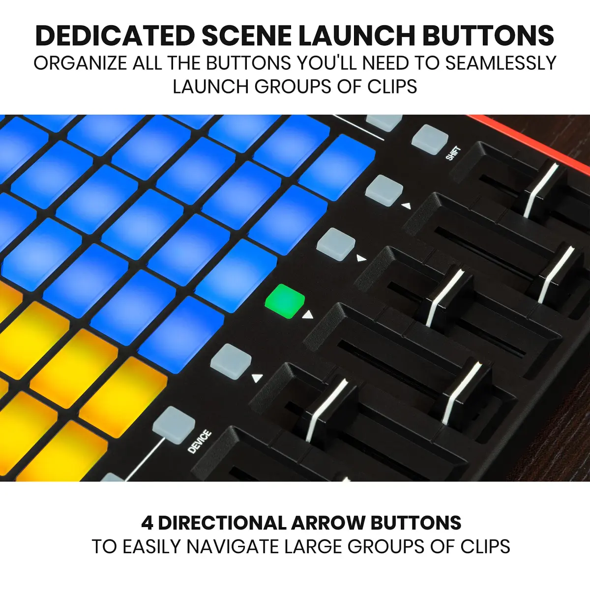 Akai Professional APC Mini MK2 USB MIDI Pad Controller | 64 RGB Pads, 9 Faders, Ableton Live Lite Included - view 5