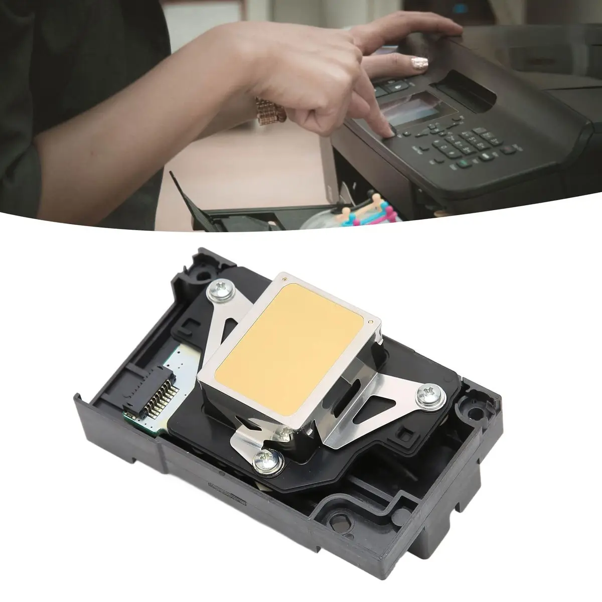 Ejoyous Printer Print Head for R260 R390 1390 L1800 1400 1430 1500W | High Reliability, Lightweight ABS - view 4