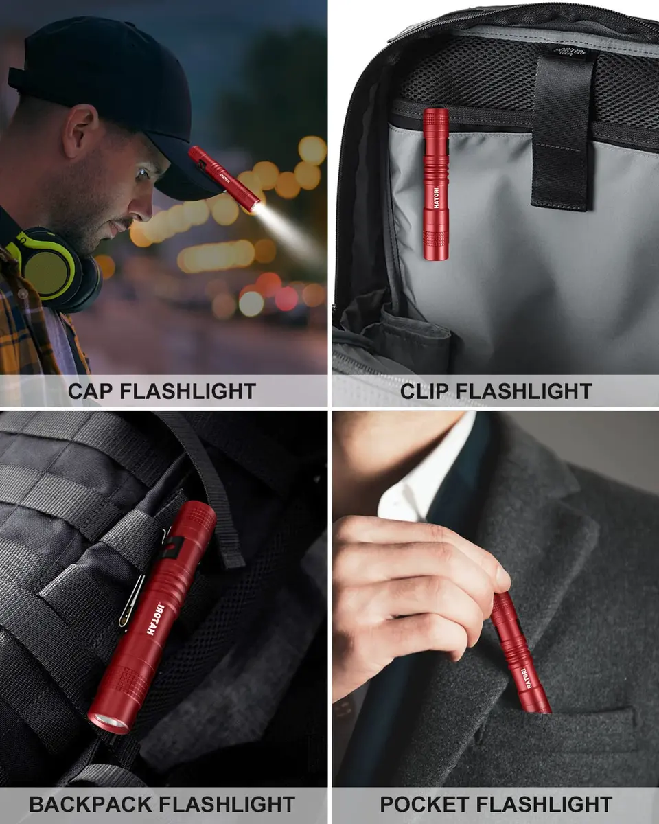 HATORI Mini LED Flashlight 150 Lumens | Compact, Waterproof & Portable for Emergencies - view 6