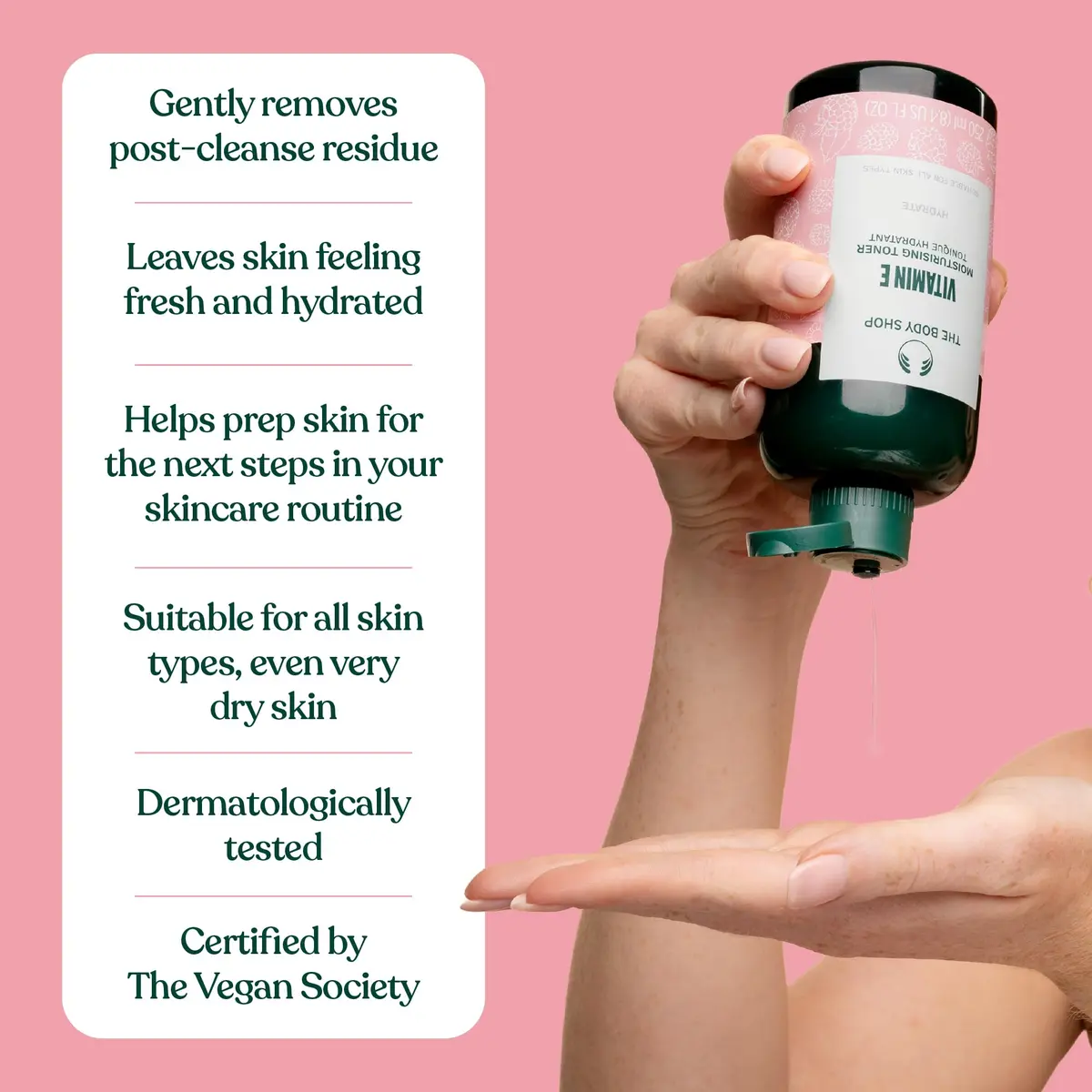 The Body Shop Vitamin E Moisturizing Toner | For Sensitive Skin, 8.4 Fl Oz - view 5