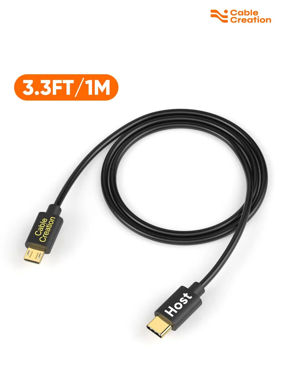 CableCreation USB C to Micro USB Cable, 480Mbps Data, OTG Cord, 1M | Braided, Fast Charging - view 7