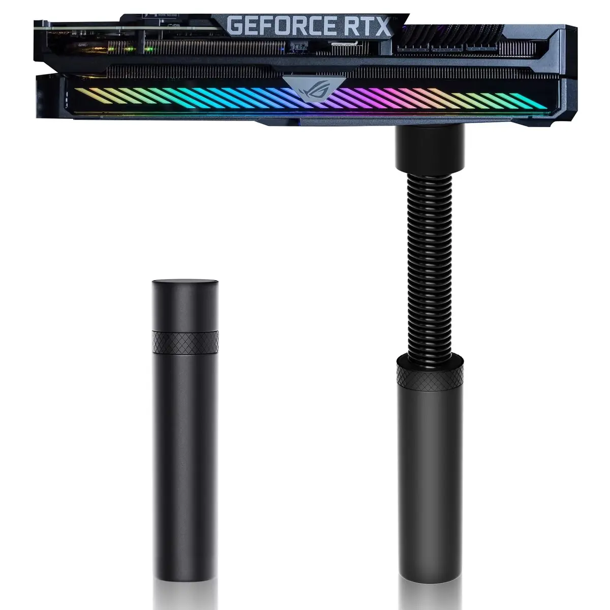 Aivalas GPU Support Bracket Black | Adjustable Anti Sag Video Card Holder for Universal Graphics Card - main product image