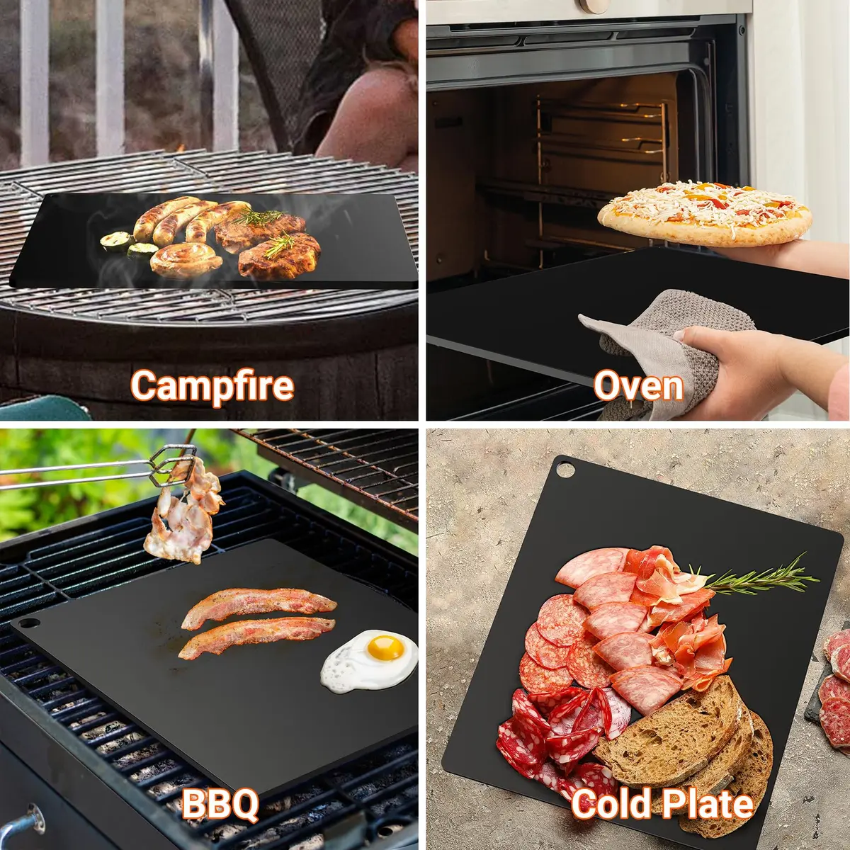 Onlyfire 16"x14" Pizza Steel Baking Sheet for Oven BBQ Grill – Crispy Crust - view 5