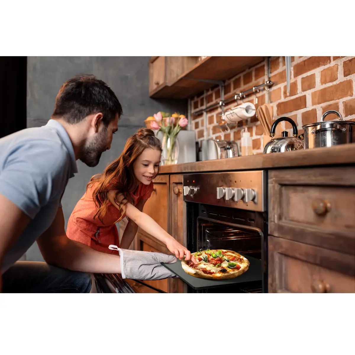 Onlyfire 16"x14" Pizza Steel Baking Sheet for Oven BBQ Grill – Crispy Crust - view 6