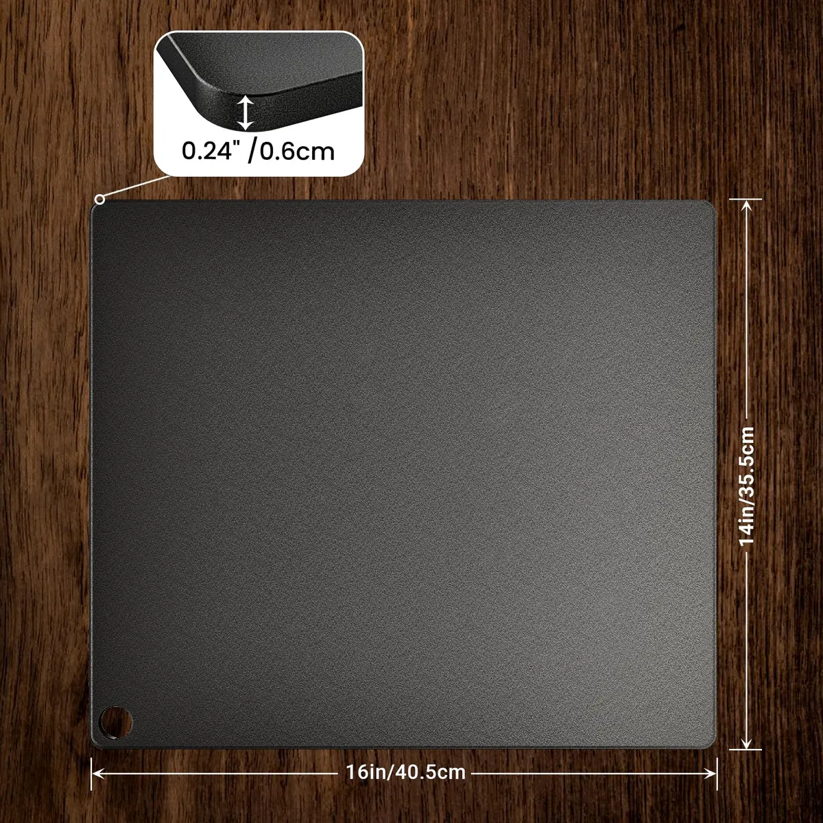 Onlyfire 16"x14" Pizza Steel Baking Sheet for Oven BBQ Grill – Crispy Crust - view 2