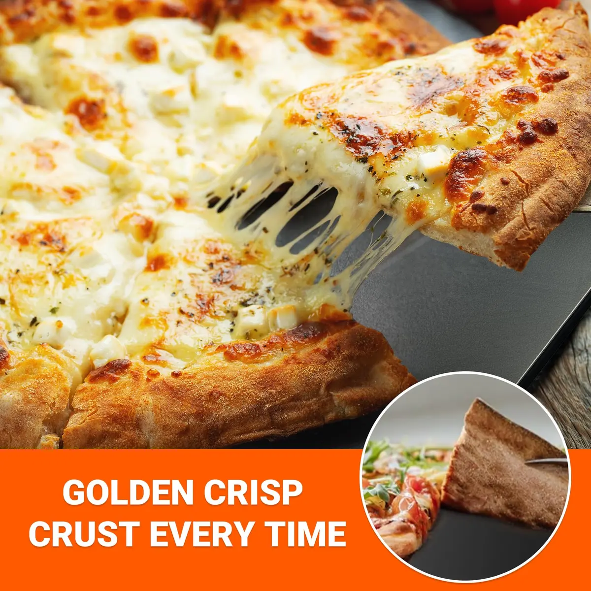 Onlyfire 16"x14" Pizza Steel Baking Sheet for Oven BBQ Grill – Crispy Crust - view 4