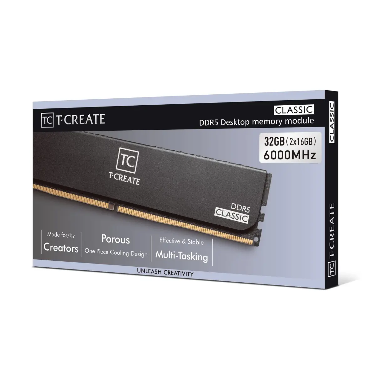 TEAMGROUP T-Create Classic 10L DDR5 32GB Kit (2 x 16GB) 6000MHz CL48 UDIMM | Intel XMP 3.0 & AMD EXPO Compatible - view 7