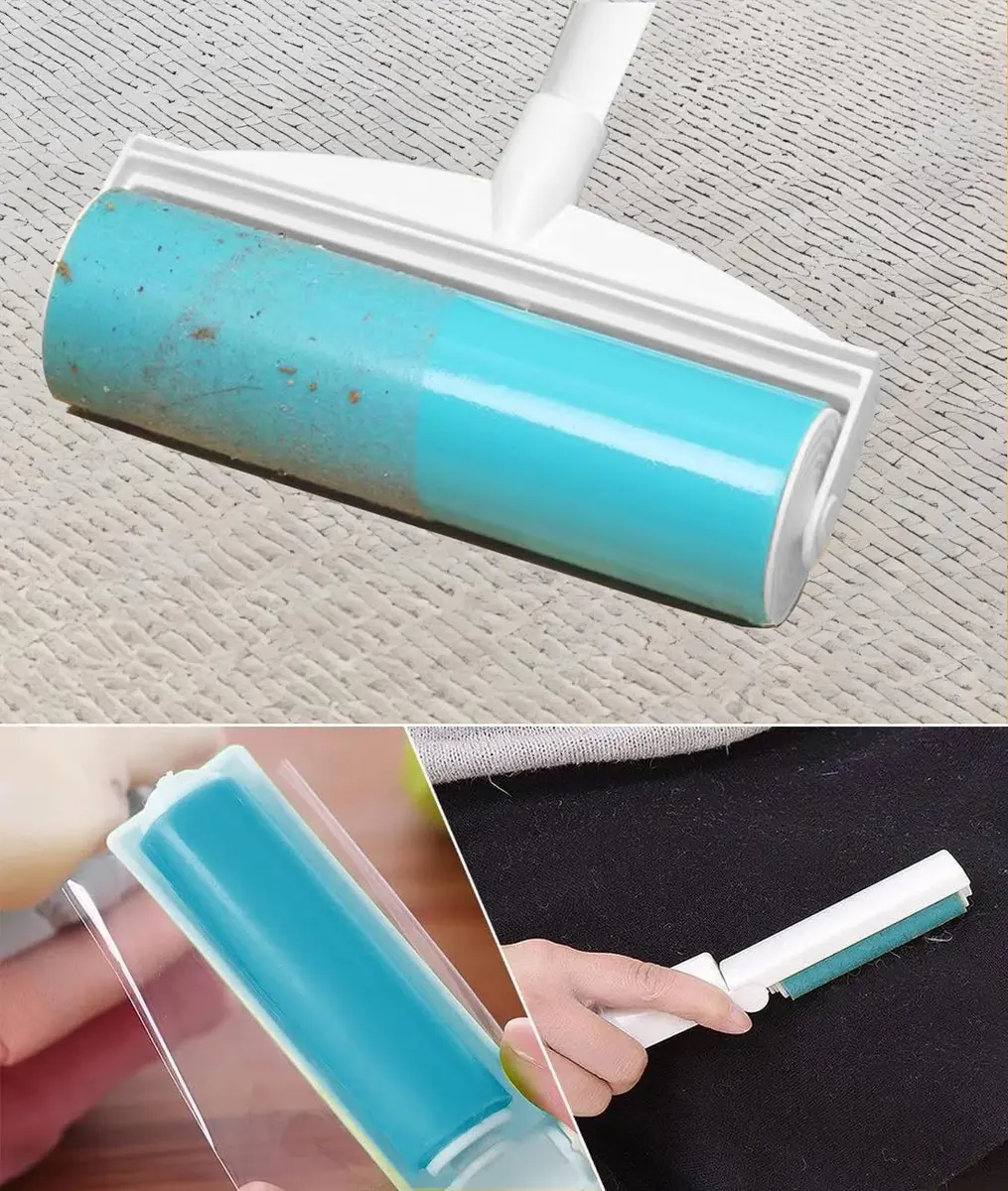 CALMTEE Reusable Lint Roller with Extendable Handle & 4-Piece Value Set | 8-Inch Jumbo, 1 Refill, 2 Mini Washable Pet Hair Remover - view 4