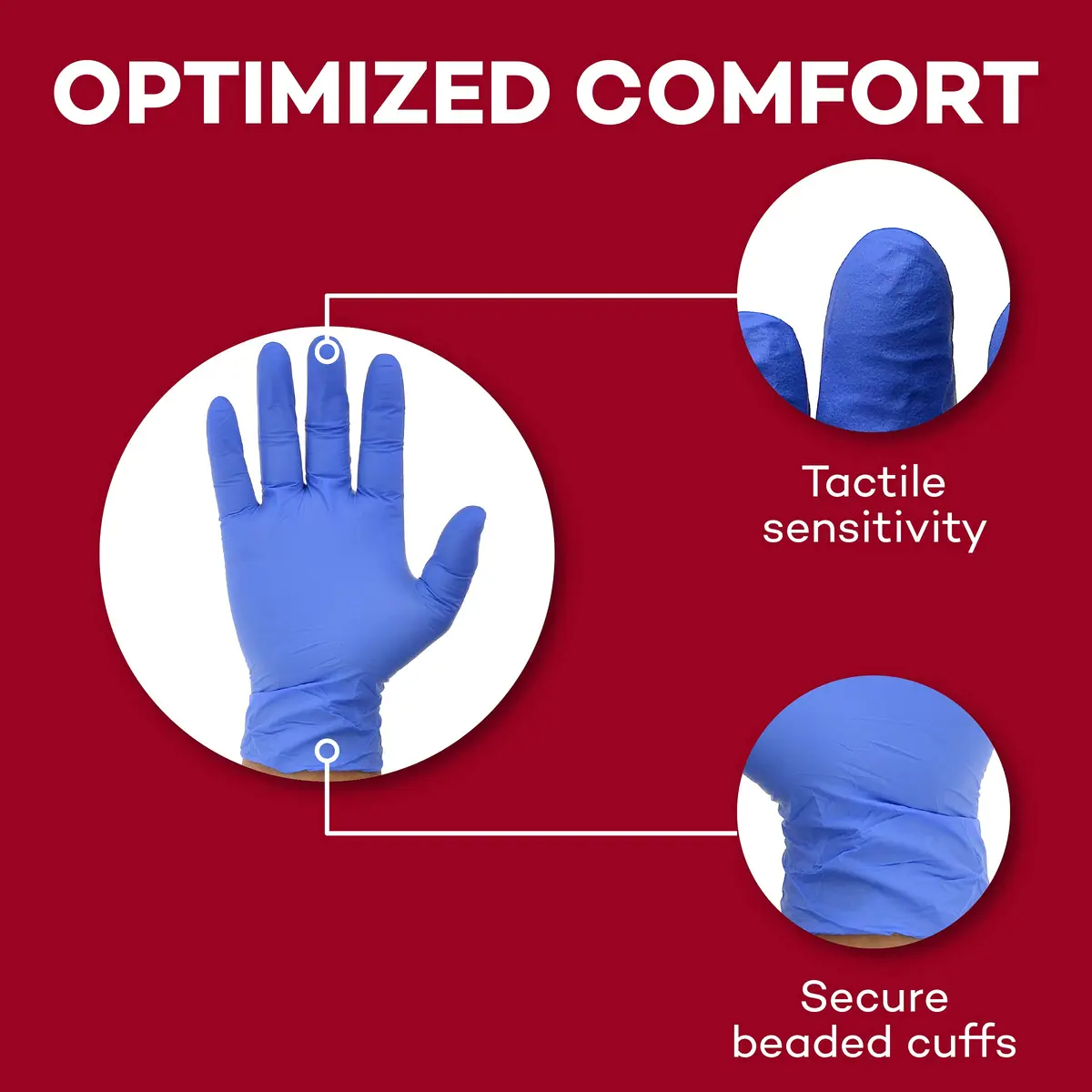 Dealmed Nitrile Exam Gloves X-Large Purple | Bulk Pack of 840 Boxes - view 4