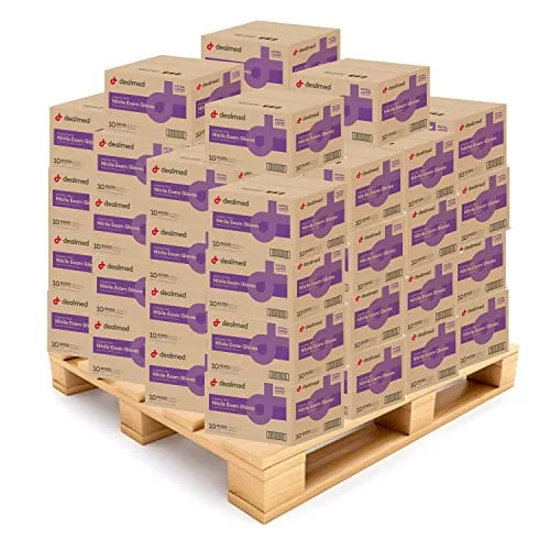 Dealmed Medium Purple Nitrile Gloves (200 Count Per Box, 84 Cases) | Professional Healthcare Grade - main product image