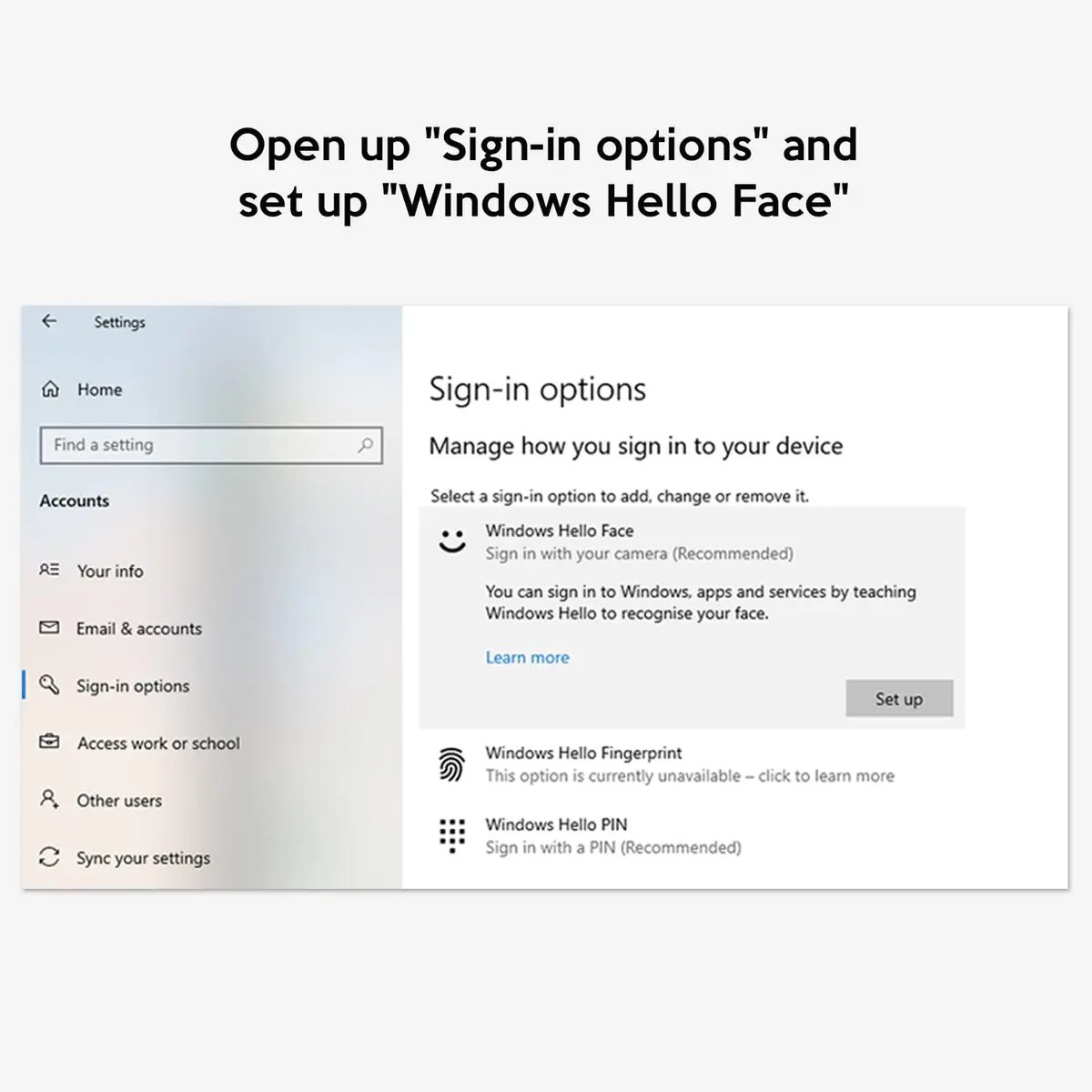 TOALLIN 1080P Webcam with Windows Hello, IR Facial Recognition | Full HD, Privacy Cover, Microphone - view 5