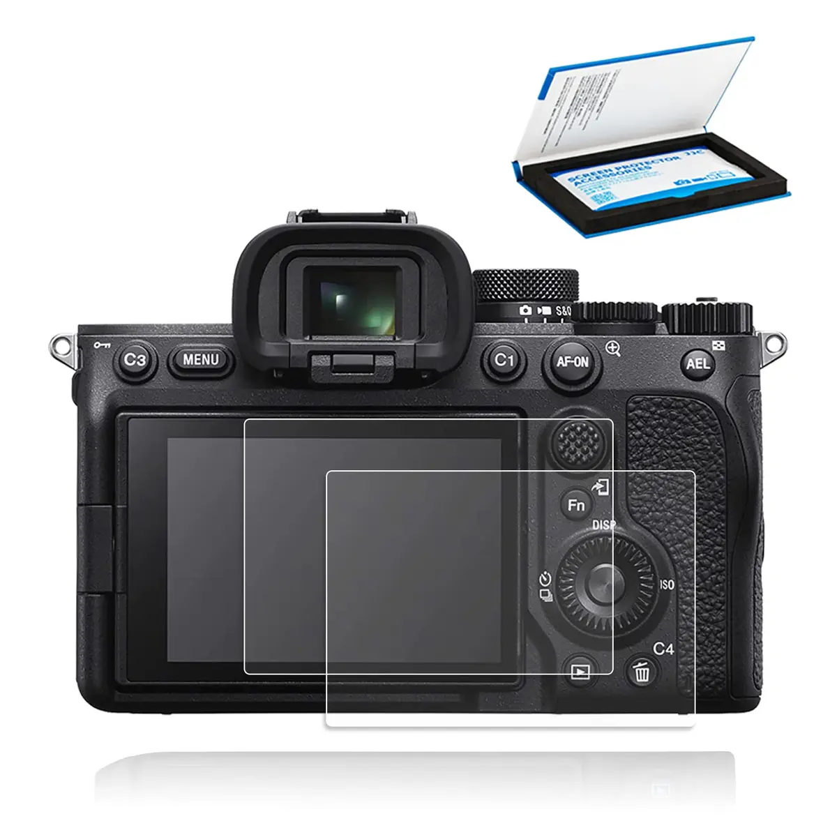 JJC 2 Pack Tempered Glass Screen Protector for Sony A7R V A7R VI A9 III A7M5 Cameras | 9H Hardness, 95% Clarity - main product image