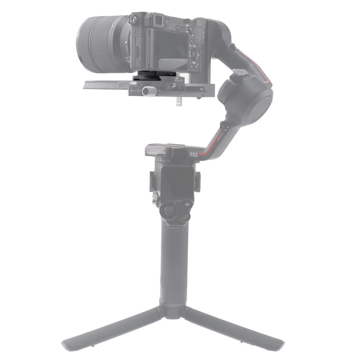 FocusFoto Upper Quick Release Baseplate QR Plate for DJI Ronin RS2/RSC2/RS3/RS4 Pro Gimbal Stabilizer, Arca-Swiss Standard (49x38x12mm) - view 8