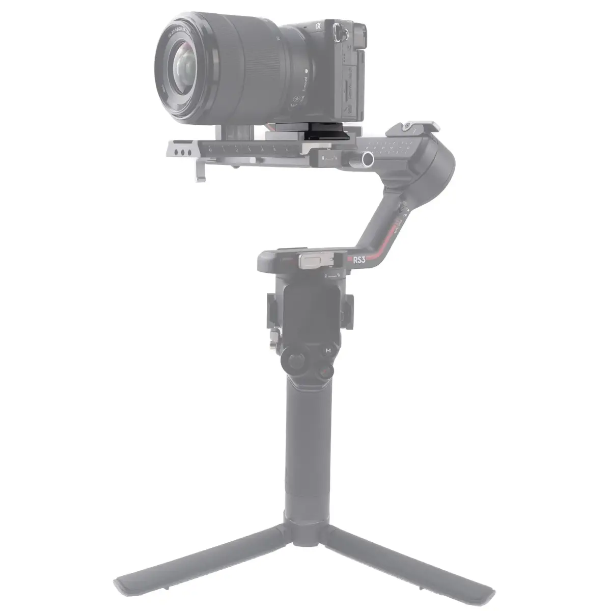 FocusFoto Upper Quick Release Baseplate QR Plate for DJI Ronin RS2/RSC2/RS3/RS4 Pro Gimbal Stabilizer, Arca-Swiss Standard (49x38x12mm) - view 9