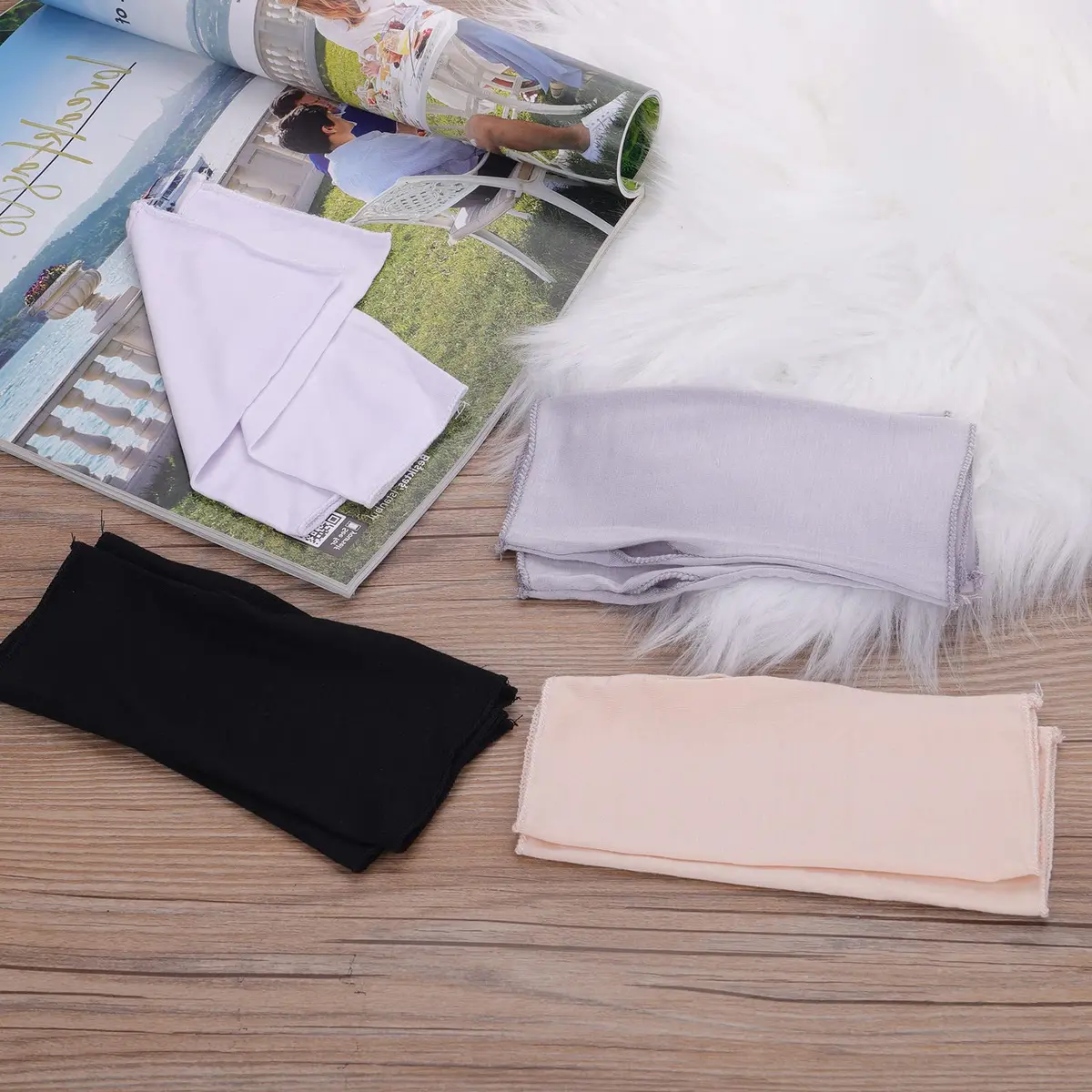 Yolev Women's UV Sun Protection Fingerless Gloves 17.5cm | Breathable Modal Cotton for Summer Outdoor Activities - view 7