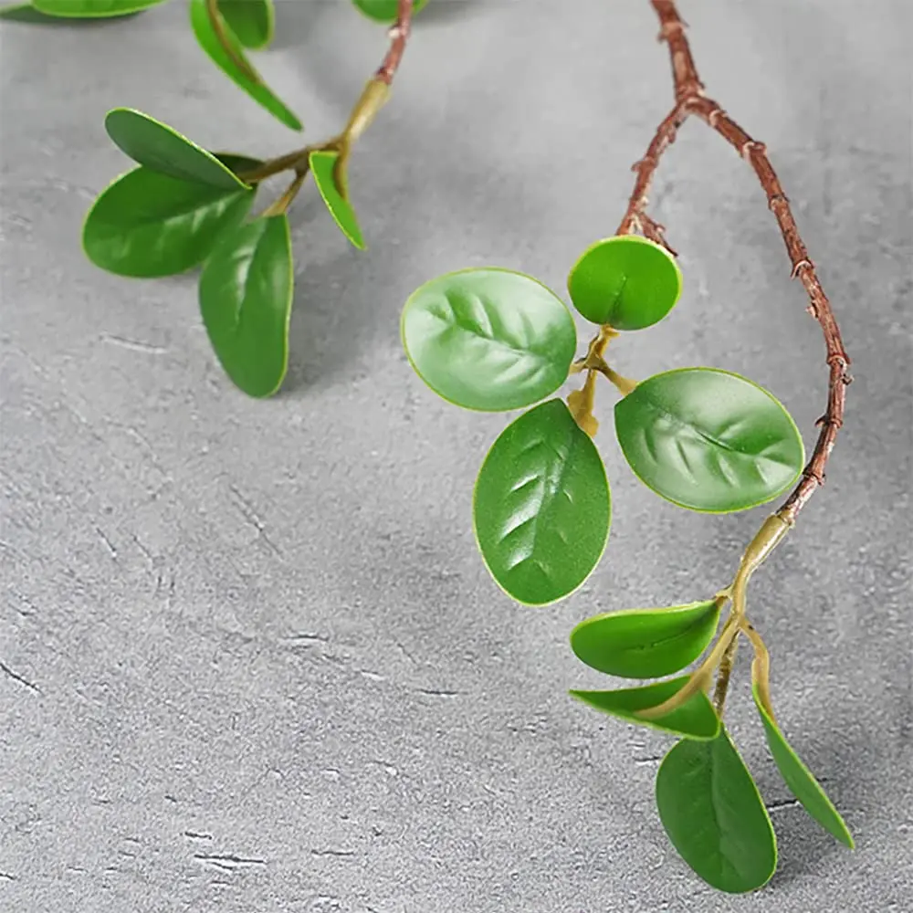 SzJias Green Artificial Plant Stems for Vase - 109.98 cm (43.3 inches) Tall - Set of 3 | Realistic Faux Silk Greenery Branches - view 5