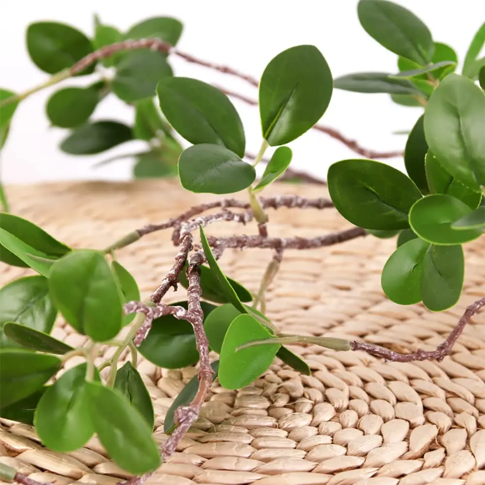 SzJias Green Artificial Plant Stems for Vase - 109.98 cm (43.3 inches) Tall - Set of 3 | Realistic Faux Silk Greenery Branches - view 3