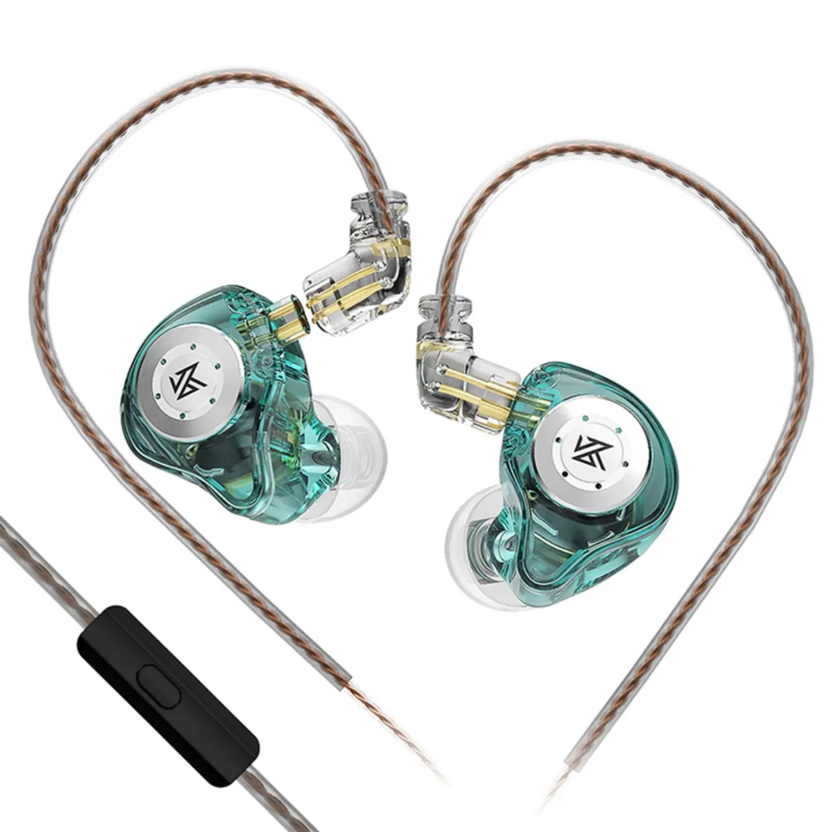 KZ EDX Pro in Ear Monitor Headphones KZ IEM Earphones Dual DD HiFi Stereo Sound Stage Earphones Wired Noise Cancelling Gaming Earbuds for Musicians Singer Audiophiles - main product image